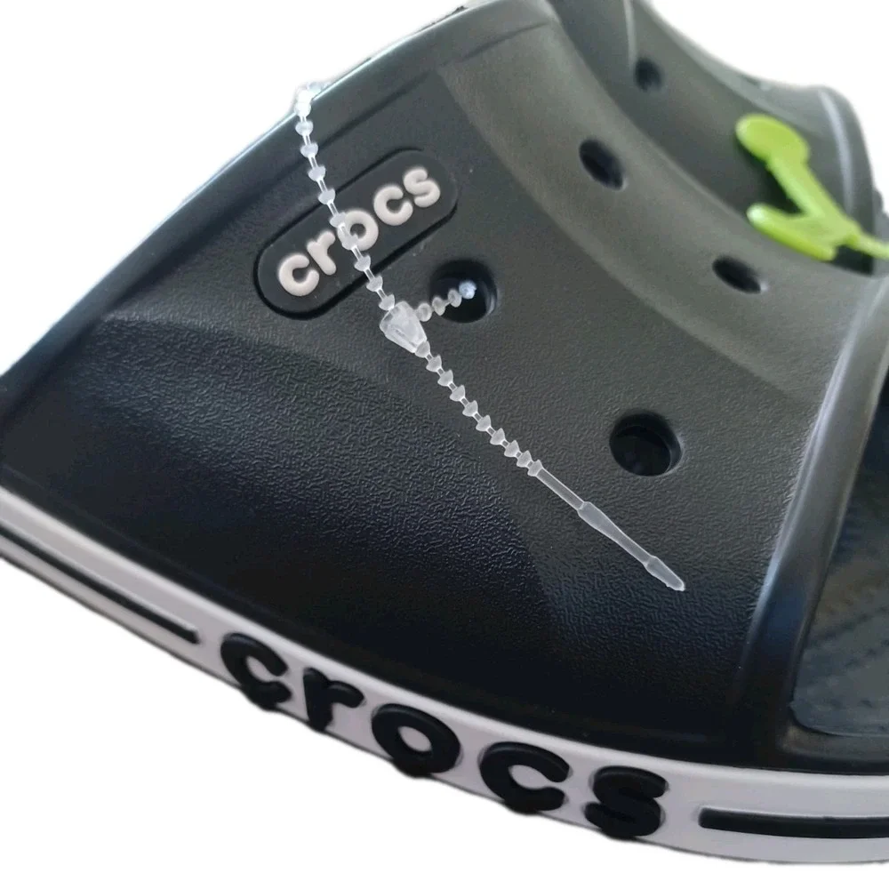 Crocs Bayaband Slide  Relaxed Fit Black White Sz 10